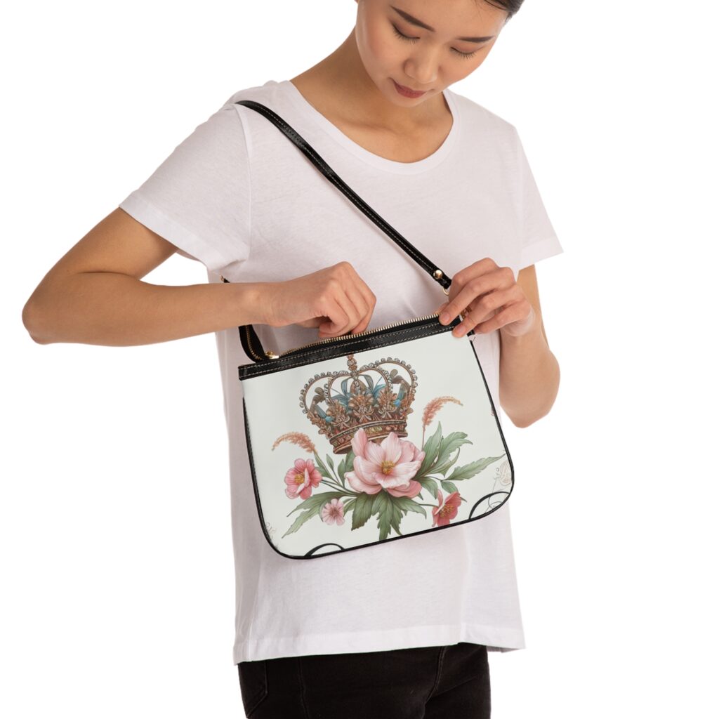 Floral Monogram Small Shoulder Bag – Image 3
