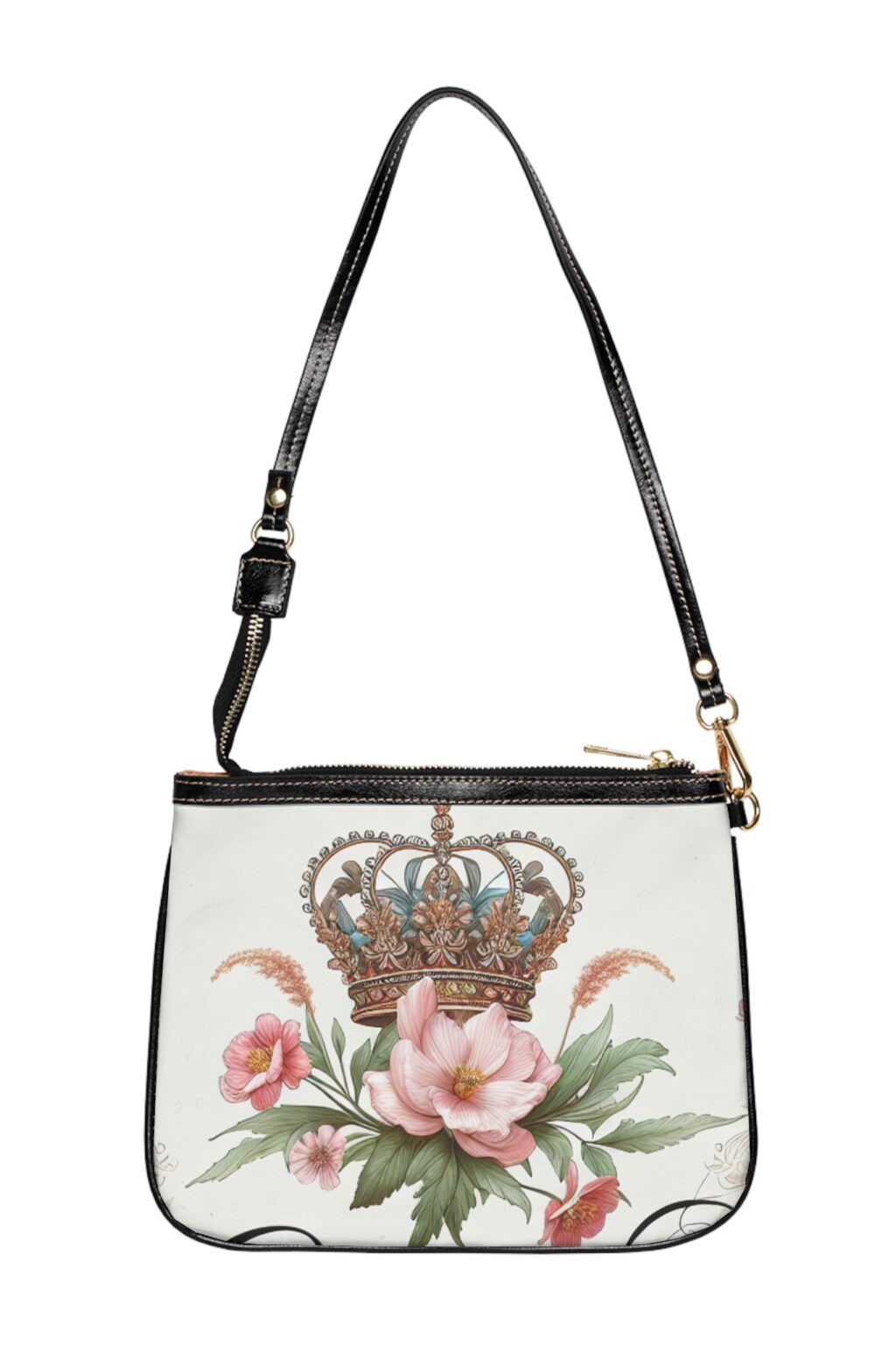 Floral Monogram Small Shoulder Bag