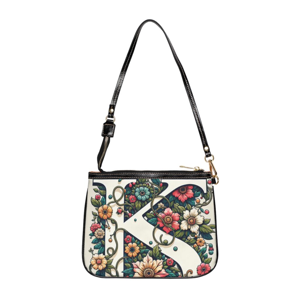 Floral Monogram Small Shoulder Bag | Vintage Style Floral Purse, Personalized Gift, Everyday Carry, Boho Chic Handbag, Trendy Floral [...]